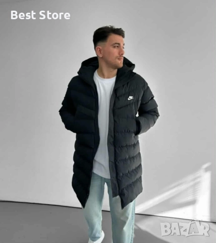 Nike Зимно Топло Черно Мъжко Яке Найк , снимка 2 - Якета - 52718584
