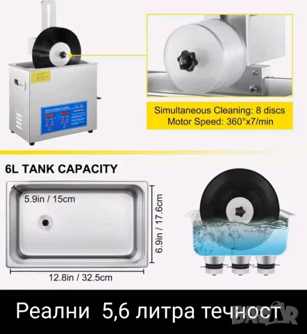 Ултразвукови вани от 0,5 до 28л и за винил, снимка 2 - Други - 31381531