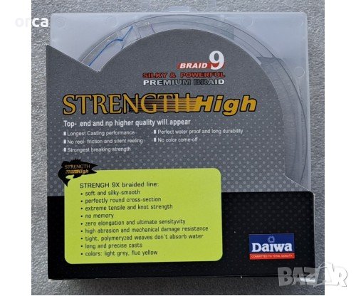 Плетено влакно Daiwa X9 Strength Braid 300 м Multi Color, снимка 2 - Такъми - 38646866