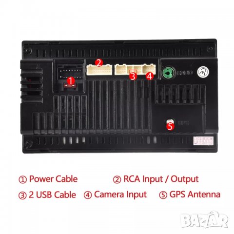 Мултимедия плеър за кола с Андроид, двоен дин 2, навигация за кола, за автомобил Android радио, снимка 4 - Аксесоари и консумативи - 37729167