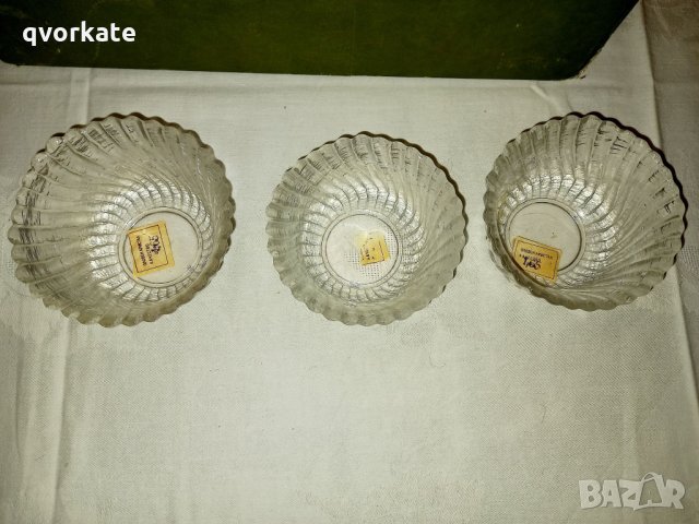 Шест броя купички за ядки от оловен кристал, снимка 3 - Други - 32002915