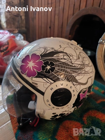Каска за мотор Caberg Riviera V3 Diva Jethelm , снимка 3 - Спортна екипировка - 54362070