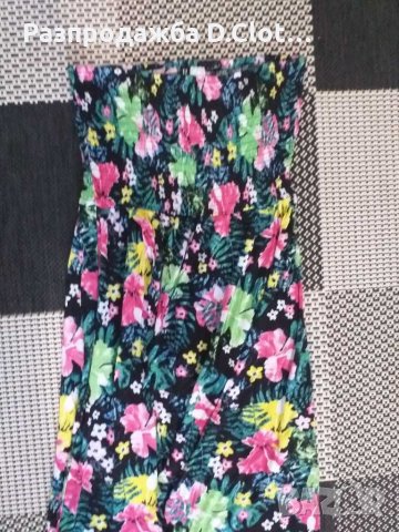 Дълга флорална рокля S/M , снимка 5 - Рокли - 30020911