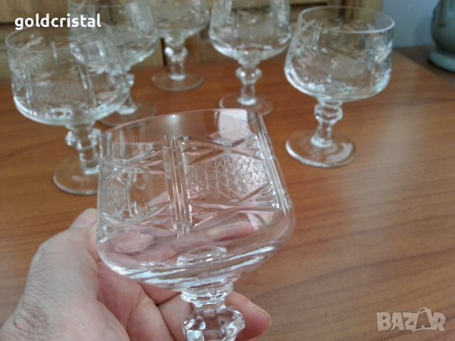 Кристални чаши коняк , снимка 4 - Антикварни и старинни предмети - 36991465