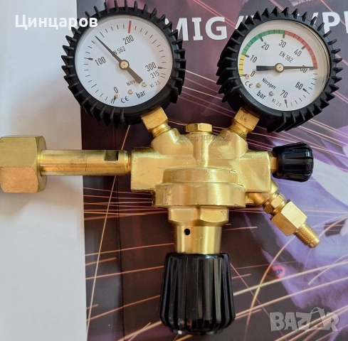 Азот редуктор, редуцир-вентил изход налягане 50bar, накрайник климатик 