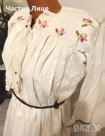 Автентична Старинна Хърцойска Риза Рокля от Народна Носия, снимка 2 - Антикварни и старинни предмети - 40844913