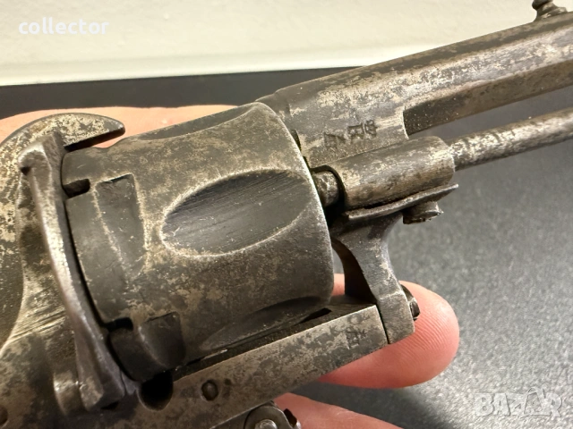 Автентичен щифтов револвер - Лефуше. №8086, снимка 5 - Антикварни и старинни предмети - 54080943