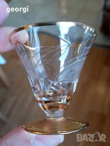 гравирани чаши за ракия със златен кант, снимка 10 - Чаши - 44348223
