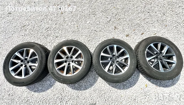 Оригинални 17ки от Mazda CX-5, 5x114.3 с гуми Ханкок 225/65, снимка 2 - Гуми и джанти - 55957638