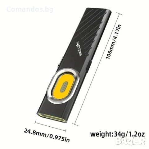 фенер Warstar 600 лумена (Green) , снимка 2 - Екипировка - 51282215
