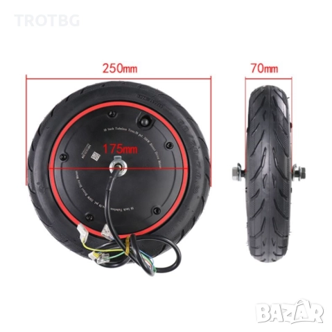 Електромотор за Xiaomi Mi4 Pro в комплект с 8.5-инча гума, 350W 36V двигател за електричестротинетка, снимка 2 - Друга електроника - 52636674