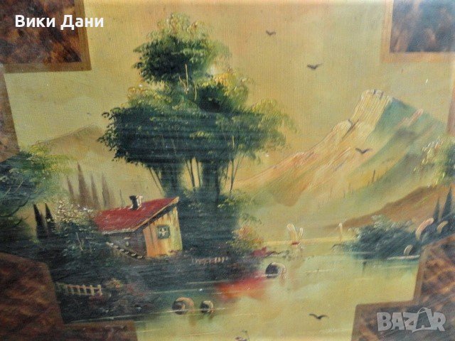 предна и задна ТАБЛИ ръчно рисувани МЕТАЛНО Легло Маркирано, снимка 4 - Антикварни и старинни предмети - 36878305