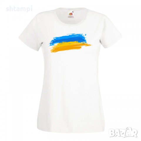 Дамска Тениска Ukraine Flag 1 спрете войната,подкрепям Укркайна,, снимка 5 - Тениски - 37213690