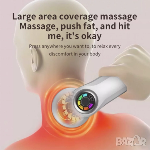 Масажор за Тяло и Оформяне – Шиацу и Вибрационен Ефект в Един Уред, снимка 6 - Други - 52041922