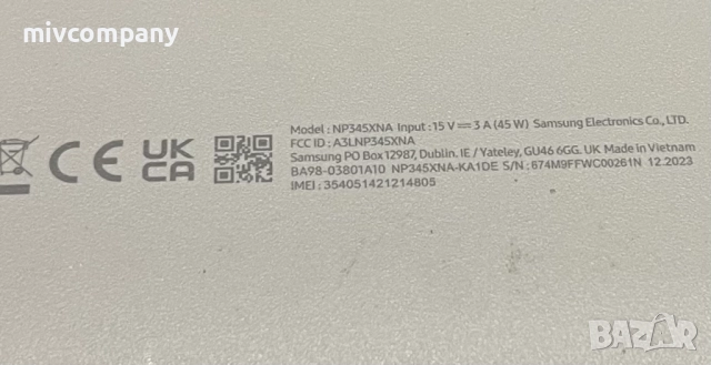 Лаптоп Samsung Galaxy Book 2, снимка 5 - Лаптопи за дома - 52226705