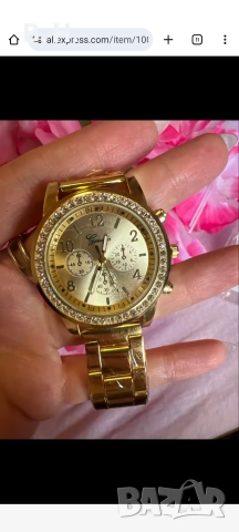 ЛУКСОЗЕН ДАМСКИ ЧАСОВНИК В ЗЛАТЕН ЦВЯТ 