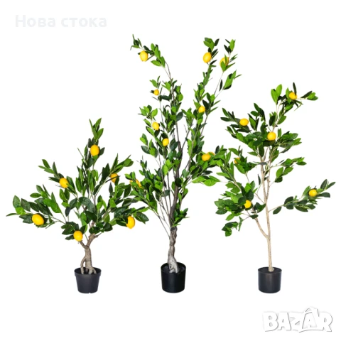 Изкуствено лимоново дърво с плод, 3 размера, снимка 1