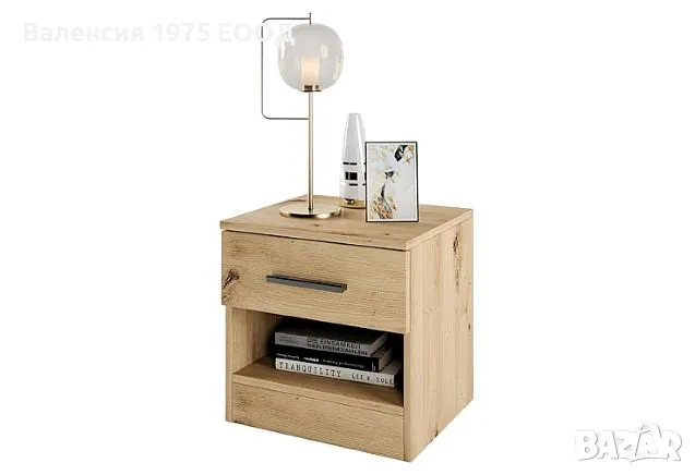 Нощно шкафче Сити 3007 дъб артисан или комбинация мока/ лате
