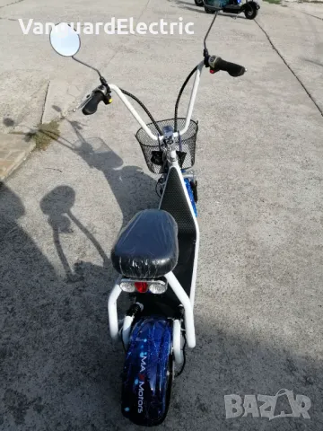 ЕЛЕКТРИЧЕСКИ СКУТЕР Maxmotors Little City Harley 1200W СВЕТЛО СИН, снимка 3 - Мотоциклети и мототехника - 42256426