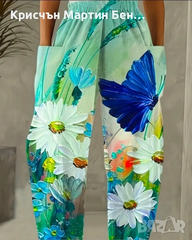 Панталон с широк крачол , снимка 10 - Панталони - 53961759