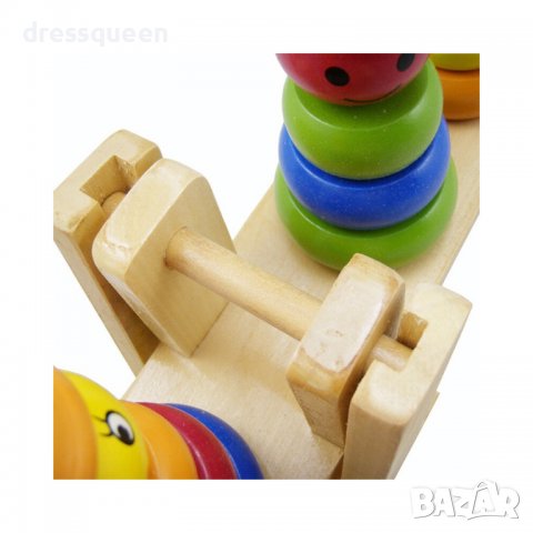 3575 Дървена играчка за сортиране и баланс, снимка 8 - Образователни игри - 37773145