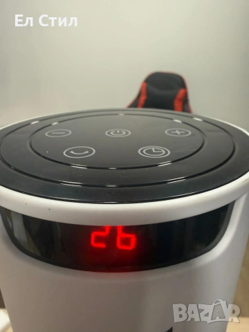 Вентилаторна печка 2-в-1 с керамичен нагревател, осцилация 60°, дистанционно и LED дисплей, снимка 9 - Отоплителни печки - 53879781