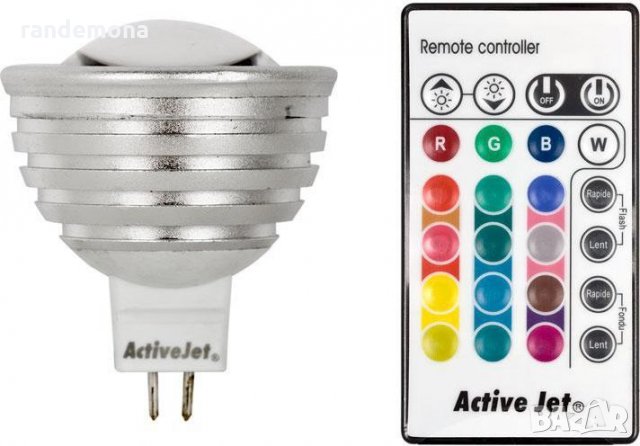 LED крушка Active Jet AJE-P3153RGB/GU5.3, снимка 1