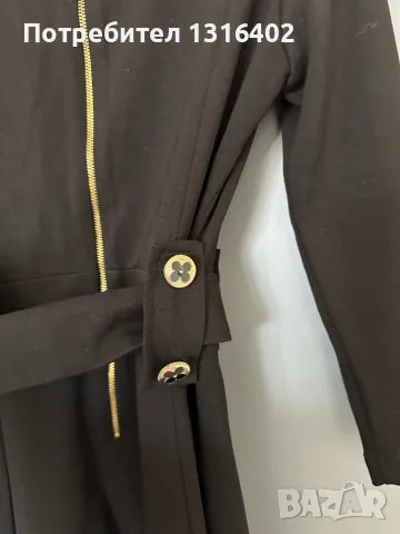 Черна разкроена рокля размер XS/S, снимка 6 - Рокли - 48918643