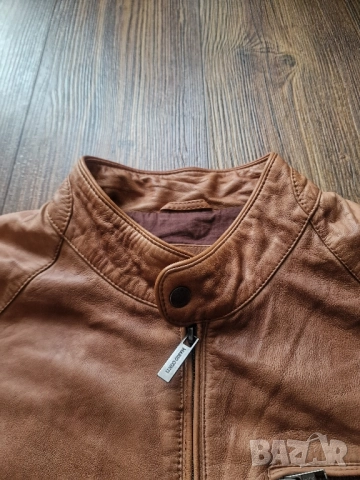 Страхотно мъжко кожено яке MARIO CONTI размер 2XL, снимка 4 - Якета - 52398997