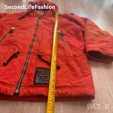 Мъжко зимно ски яке Tokka Tribe By Luhta Vintage, размер L, оранжево, с качулка, снимка 9 - Якета - 52180663
