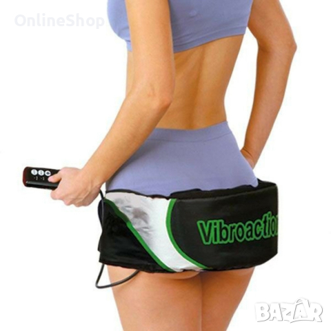 Вибриращ колан за отслабване Vibroaction, 12W, черно-зелен, снимка 8 - Колани - 44709202