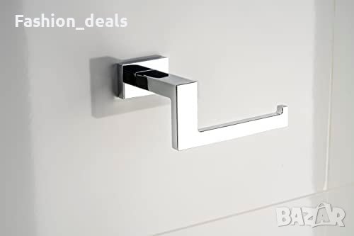 Нова хромирана стойка Държач за ролка тоалетна хартия стена баня, снимка 2 - Други стоки за дома - 40704097