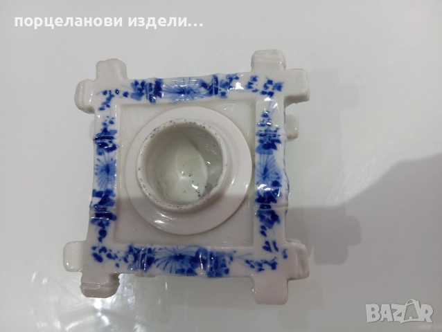 Порцеланов стар свещник , снимка 2 - Декорация за дома - 52678319