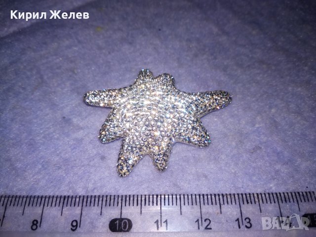  СРЕБЪРНА СНЕЖИНКА - ФЕШЪН АРТ МЕДАЛЬОН СРЕБРО 925 Част От КОМПЛЕКТ с БЯЛ ЕМАЙЛ и КРИСТАЛИ 36399, снимка 10 - Колиета, медальони, синджири - 39568492