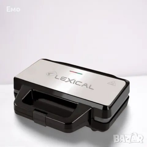 Електрическа скара за сандвичи - Lexical LSM-2519, 1000W, 4 отделения - Гаранция 12 месеца , снимка 2 - Тостери - 48436039