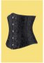 Нов черен корсет в готически стил с отворен бюст + подарък прашки- М, снимка 10