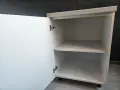 Бял шкаф за съхранение с регулируеми крачета – 60×50×90 см, снимка 2