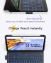 Калъф с клавиатура Inateck за iPad 10th Gen 2022/Air 2024 11 инча, 7-цветна подсветка, BK2007, снимка 6