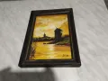 RT 96 картина масло воденица подписана 27х20см и вътре22х15см, снимка 1