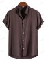 Мъжка модна модерна ежедневна риза с къс ръкав и яка, 7цвята - 023, снимка 3