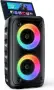 Преносима Bluetooth караоке колонка T-08 с два микрофона, снимка 1