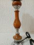 Комплект от две старинни дървени лампи - лампа, снимка 4