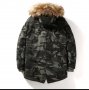 Уникална камуфлажна парка с голям пух ,отвътре с каракул  Размери -8г.10г.12г.14г.16г., снимка 3