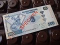 500 франка КОНГО ДР (КИНШАСА) - 2002  SPECIMEN UNC, снимка 1 - Нумизматика и бонистика - 42250064