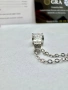Сребърно колие с мойсанит (диамант) 1 карат, снимка 6