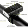 Ултра ярка LED светлина за велосипед, Двойна, Алуминиева, USB, 1000Lum, снимка 3