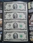 RARE.USA. UNCUT SHEET 4 GEM 1976 STAR $ 2 DOLLARS  STAR NOTES, снимка 1
