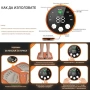 Масажор за крака + Електростиумуатор EMS LCD екран, 8 режима, 29 нива на интензивност, за невропатия, снимка 3