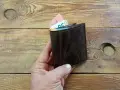 Ръчно изработен мъжки кожен портфейл , снимка 4