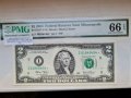 USA $ 2 DOLLARS STAR 2003 PMG 66, снимка 1